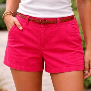 J. Crew Bright Pink Cotton Bermuda Shorts